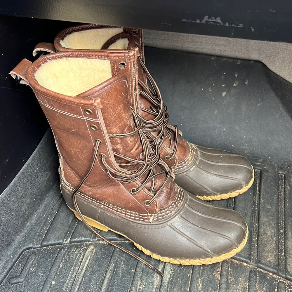 LL Bean Brown Bean Duck Boots